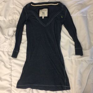 Abercrombie & Fitch Navy V-Neck